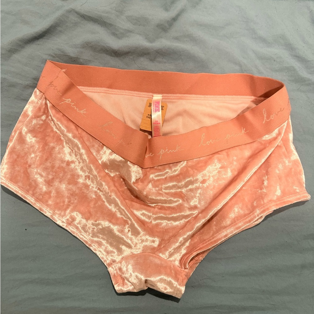 PINK Victoria's Secret Velvet Blush Shorts